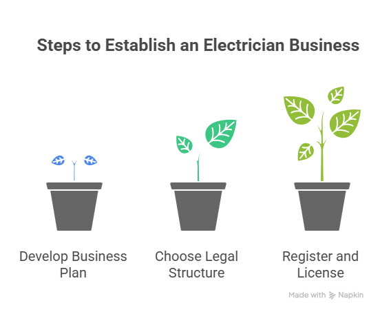 Setting up for Electrician Business